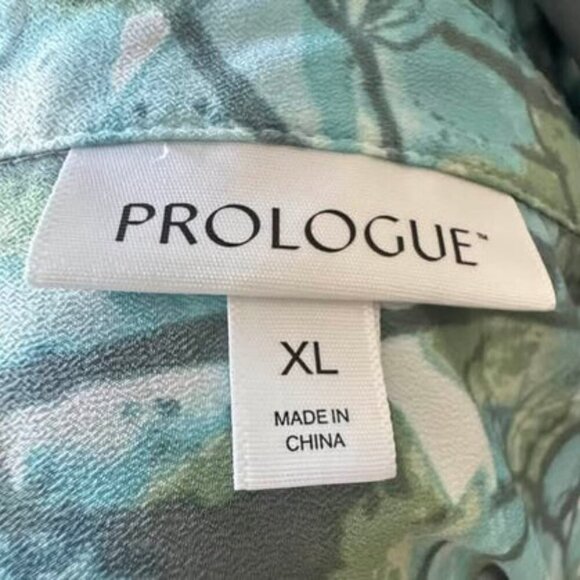 MULTI PATTERN BUTTON DOWN BLOUSE - Picture 3 of 3